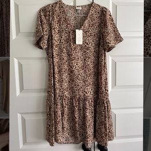 Leopard Swing Dress - Size XS - Runs Bigger.